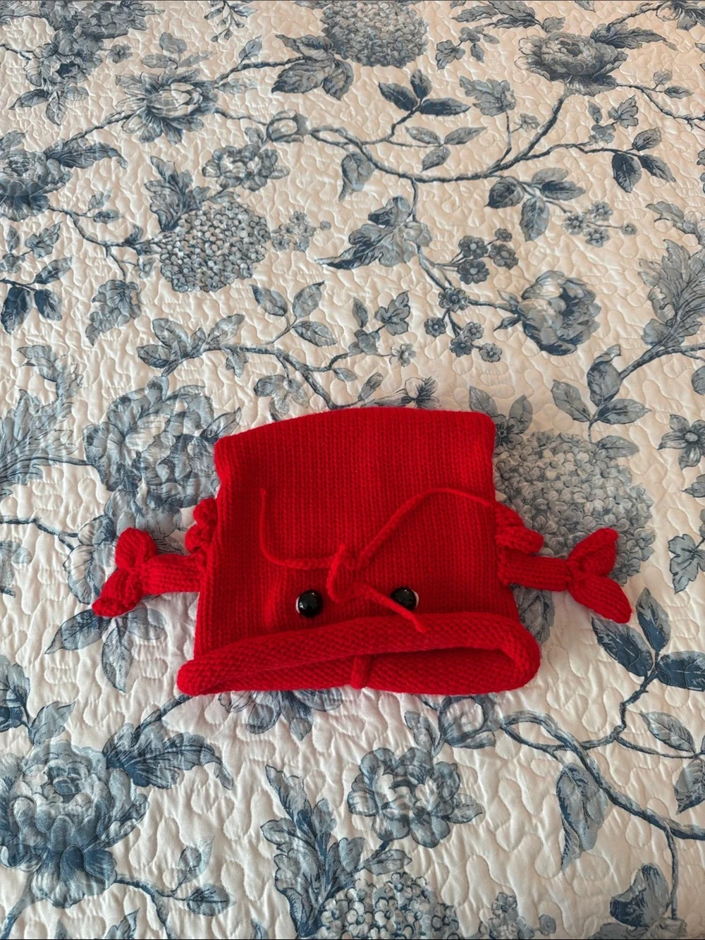 Hand-Knit Novelty Lobster Beanie